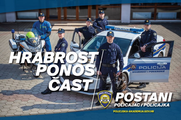 Poziv na selekcijski postupak kandidatima/kandidatkinjama za upis u Program srednjoškolskog obrazovanja odraslih za zanimanje policajac/policajka u 2026./2027. godini